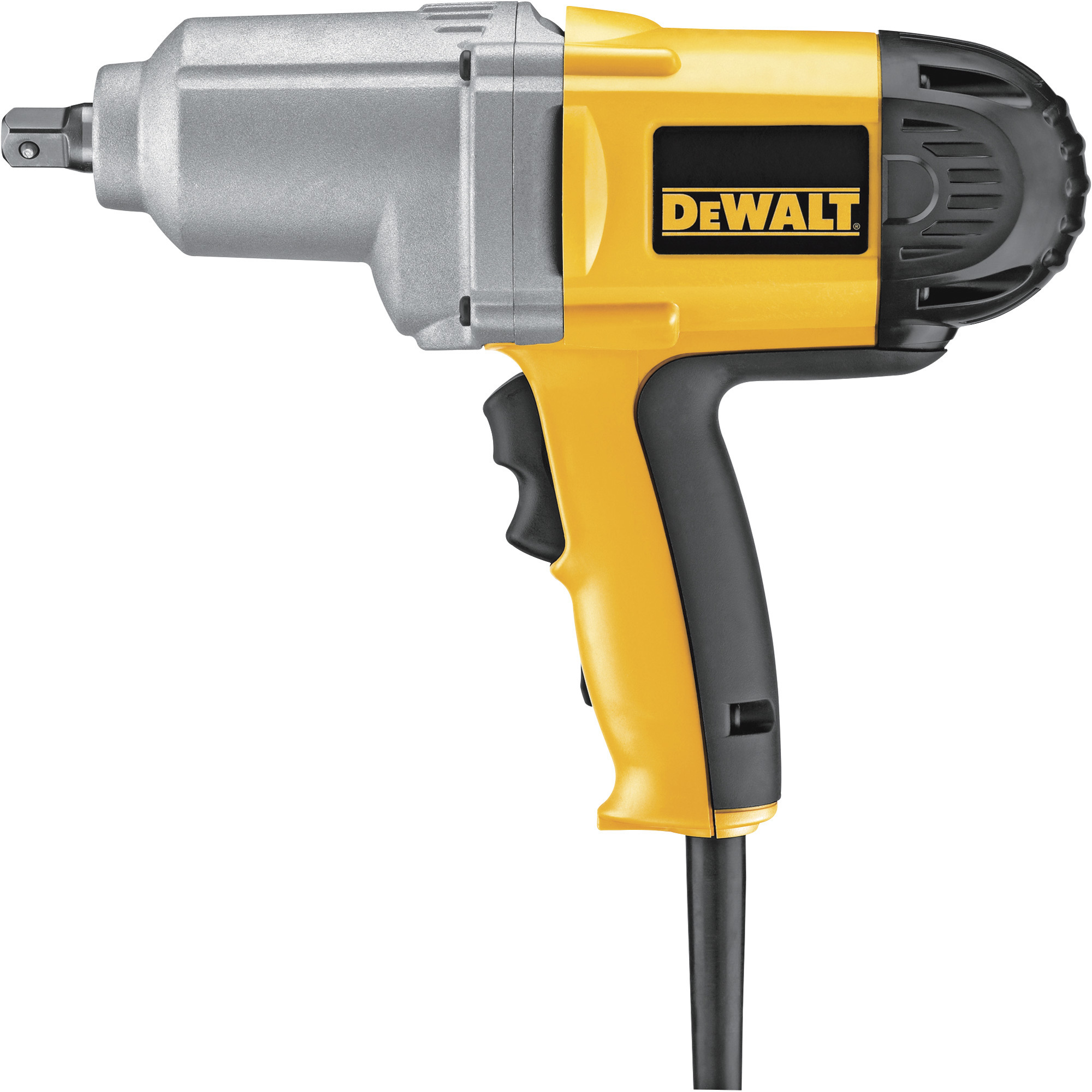 DEWALT Heavy-Duty Electric Corded Impact Wrench with Detent Pin, 1/2in. Drive, 345 Ft.-Lbs. Torque, Model# DW292